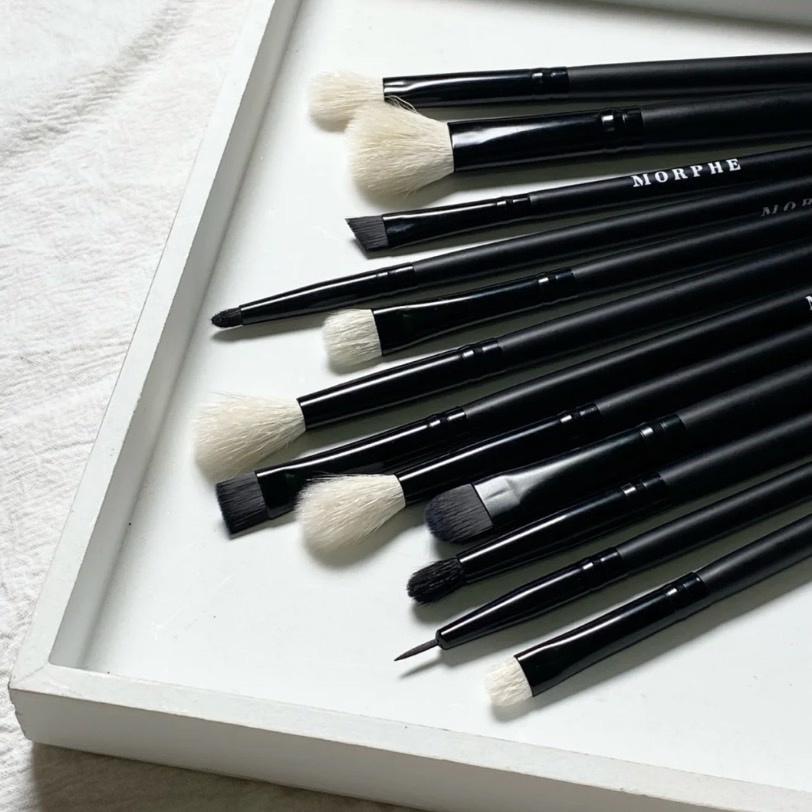 Morphe 刷具組合 眼影刷 暈染刷 腮紅刷 眼部刷 粉底刷 遮瑕刷 眉刷 臥蠶刷 鼻影刷 刷具 化妝包 收納包 眼刷-細節圖2
