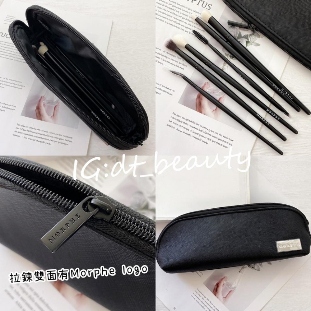 Morphe 刷具組合 眼影刷 暈染刷 腮紅刷 眼部刷 粉底刷 遮瑕刷 眉刷 臥蠶刷 鼻影刷 刷具 化妝包 收納包 眼刷-細節圖8
