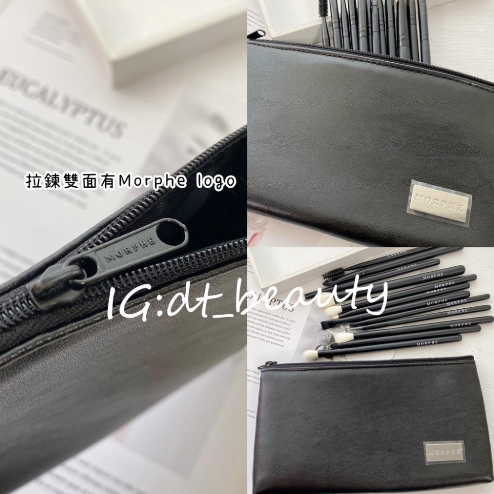 Morphe 刷具組合 眼影刷 暈染刷 腮紅刷 眼部刷 粉底刷 遮瑕刷 眉刷 臥蠶刷 鼻影刷 刷具 化妝包 收納包 眼刷-細節圖9