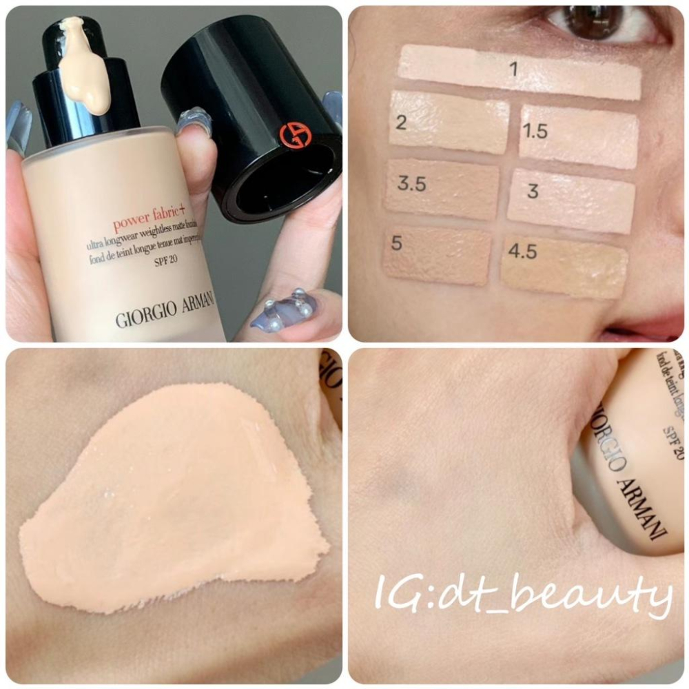 Giorgio armani 亞曼尼 超持妝絲絨水慕斯粉底 GA 設計師水感光影粉底 藍粉底 紅粉底 粉底液-細節圖3