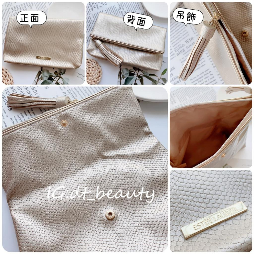Estee Lauder 雅詩蘭黛 束口袋 袋子 禮物袋 袋 彩妝袋 化妝包-細節圖7