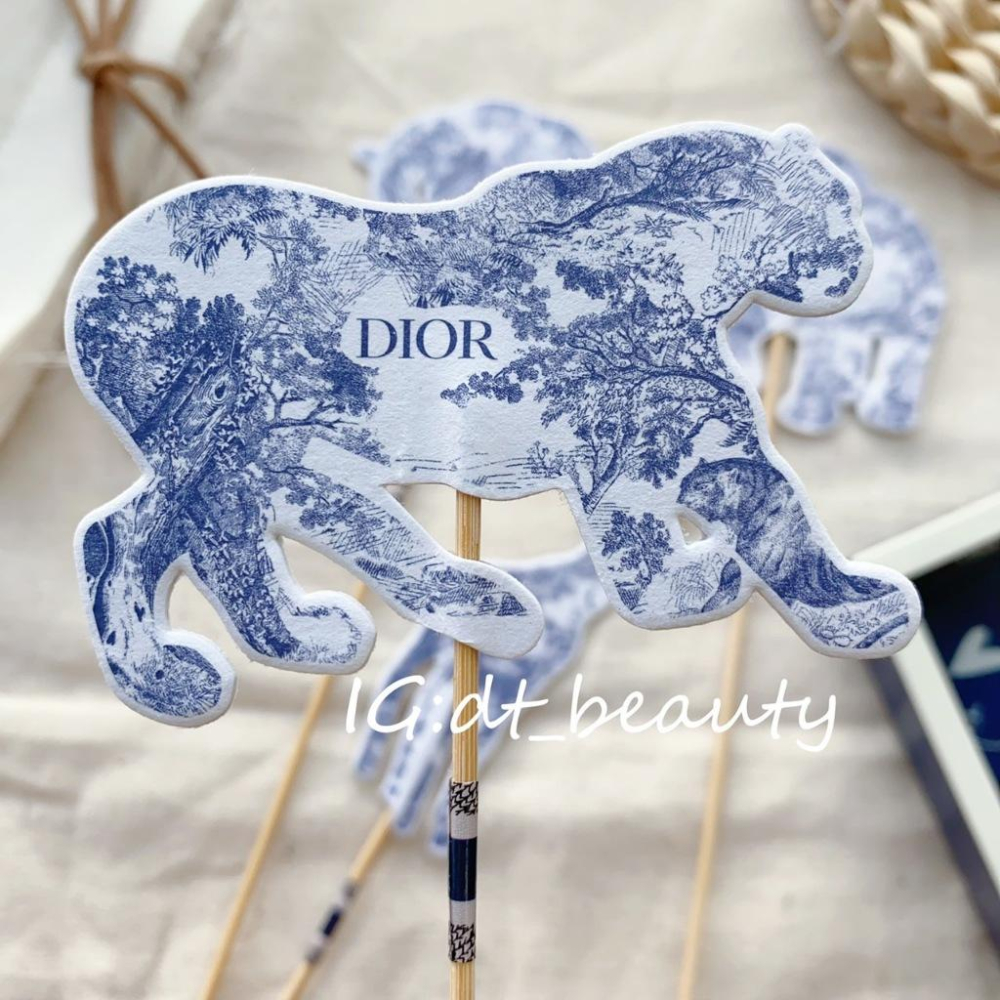 DIOR 動物 老虎 長頸鹿 大象 香氛卡 精品香氛卡 香水卡 配件 裝飾 居家香氛 香水卡竹籤 香氛 試香卡-細節圖4