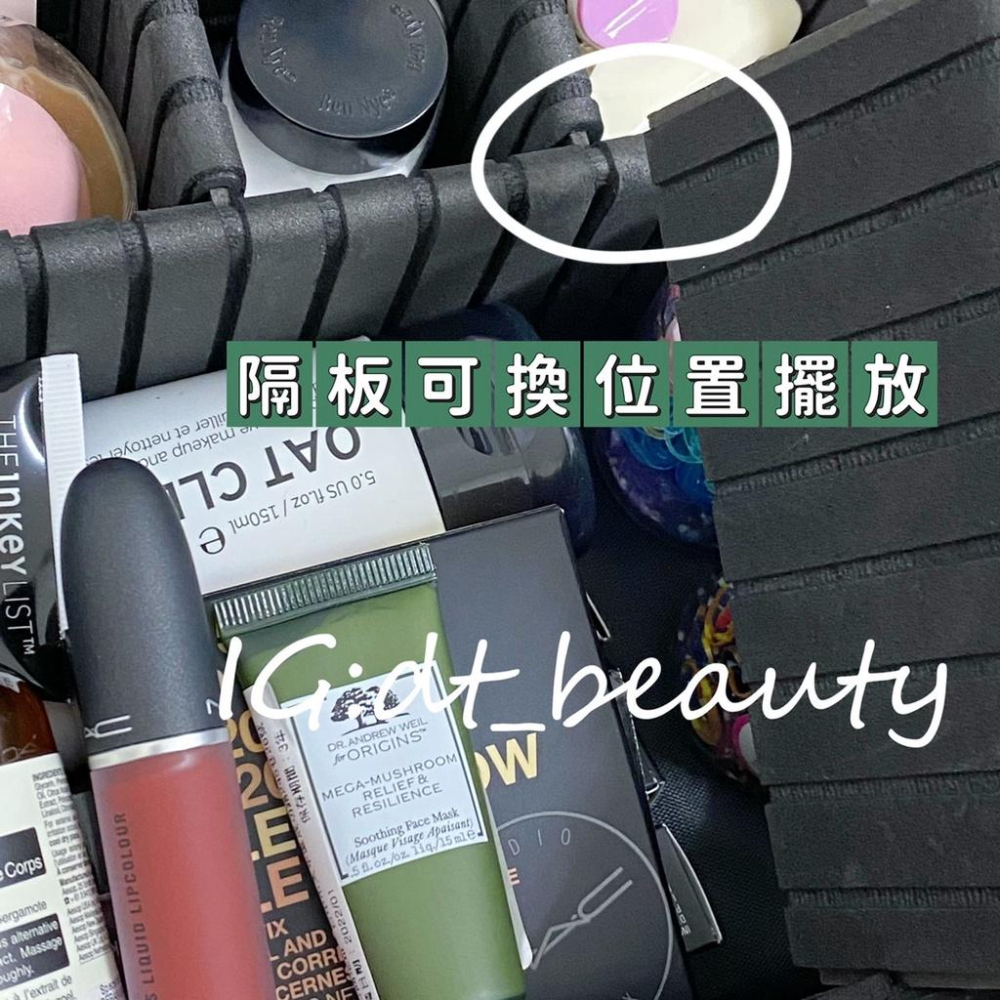大容量化妝包🔥 多功能手提化妝包 婚秘職業化妝包 旅行方便化妝包 彩妝包 手提包 雙層包 包 外出包 收納包-細節圖5