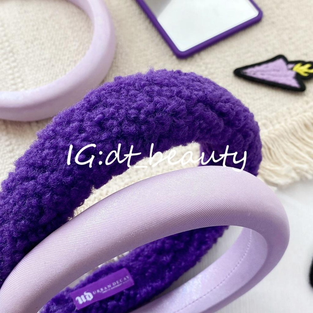 Urban decay 薰衣草紫 髮箍 洗臉髮箍 頭飾 頭箍 洗臉 紫色 賣萌 拍照 頭飾頭箍 洗臉-細節圖2