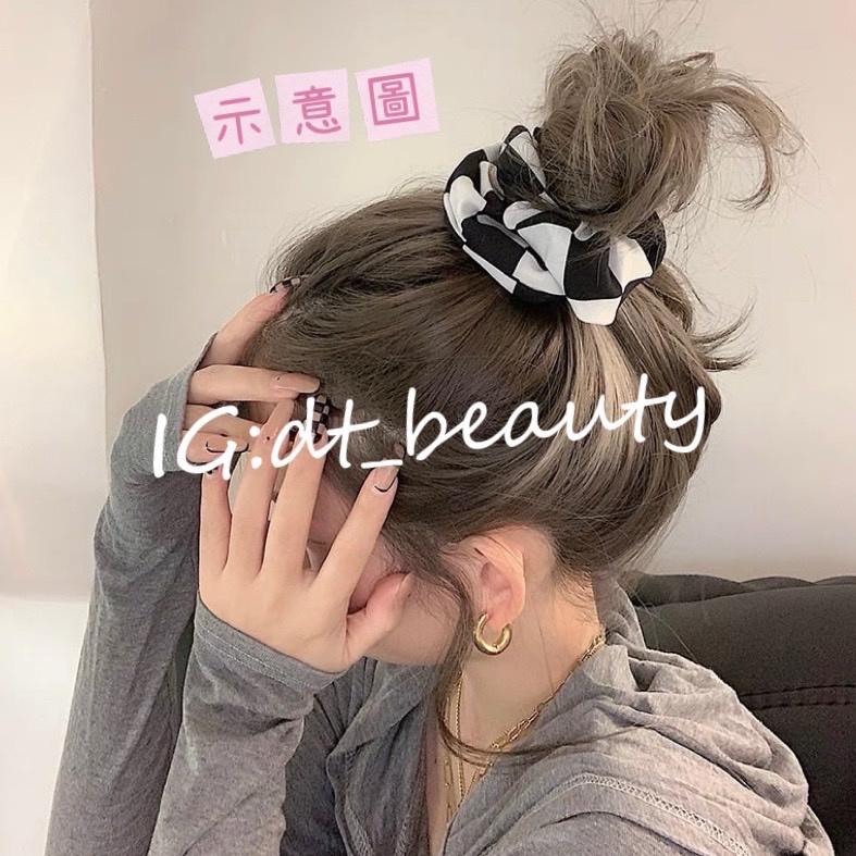 韓國髮捲 韓國髮圈 大腸圈 髮圈 髮繩 髮束 頭飾 綁頭髮 馬尾 髮飾 格子 碎花 條紋 氣質 網美 百搭 束圈-細節圖2