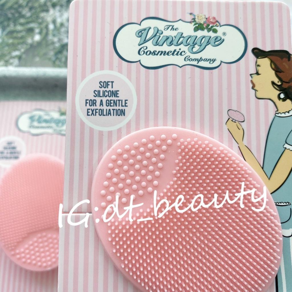 The vintage cosmetic 柔軟洗臉清潔墊 洗臉墊 臉部去角質 臉部去角質矽膠墊 矽膠墊-細節圖2