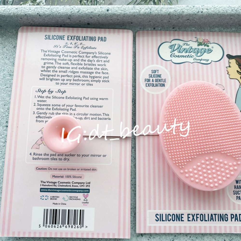 The vintage cosmetic 柔軟洗臉清潔墊 洗臉墊 臉部去角質 臉部去角質矽膠墊 矽膠墊-細節圖3
