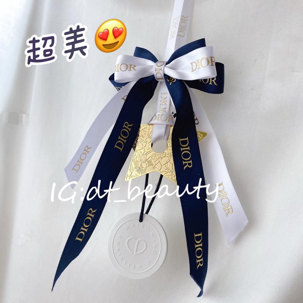 限量 現貨 Dior 迪奧 櫃姐手工製作 星星 車掛 裝飾品 禮物 配件 飾品 擴香片 香膏 吊飾 香片 香掛 鑰匙圈-細節圖2