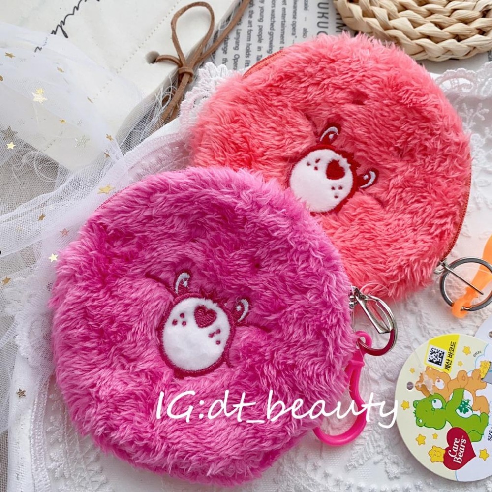 韓國 大創 Care bear 彩虹熊 零錢包 小物包 小包 票卡包 票卡吊飾包 吊飾包 錢包 熊 美妝 零錢票卡吊飾包-細節圖2