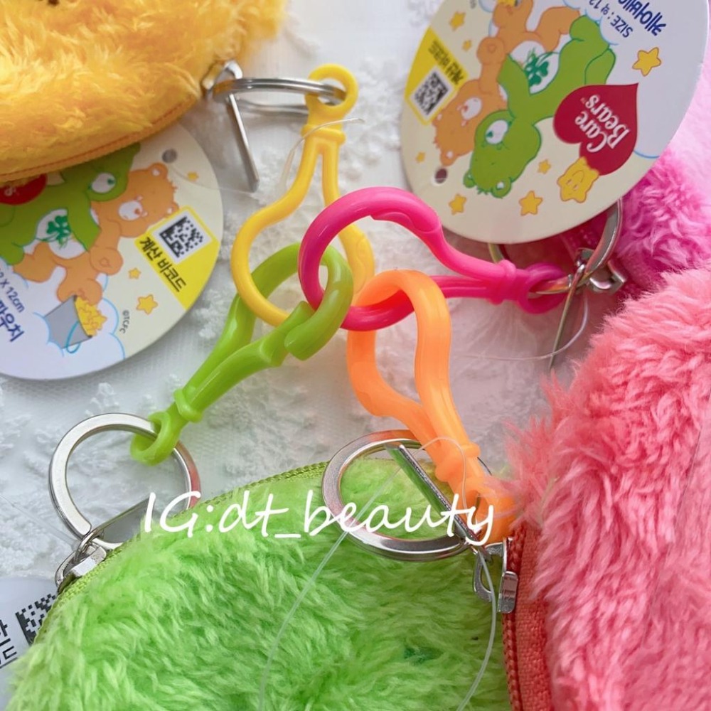 韓國 大創 Care bear 彩虹熊 零錢包 小物包 小包 票卡包 票卡吊飾包 吊飾包 錢包 熊 美妝 零錢票卡吊飾包-細節圖5