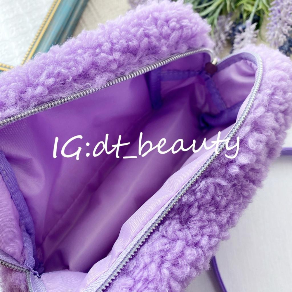 Urban decay 紫色 化妝包 腋下包 收納包 包 手提包 外出包 彩妝包 薰衣草紫 文具包-細節圖5