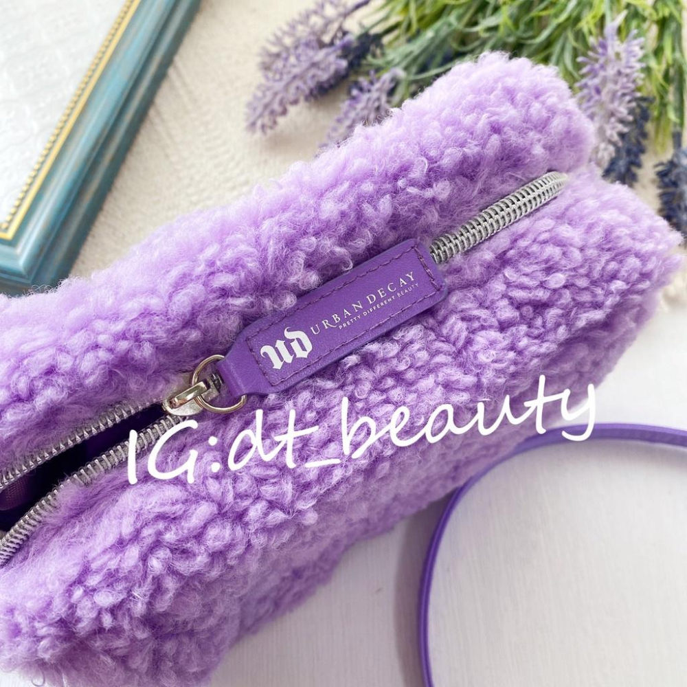 Urban decay 紫色 化妝包 腋下包 收納包 包 手提包 外出包 彩妝包 薰衣草紫 文具包-細節圖6