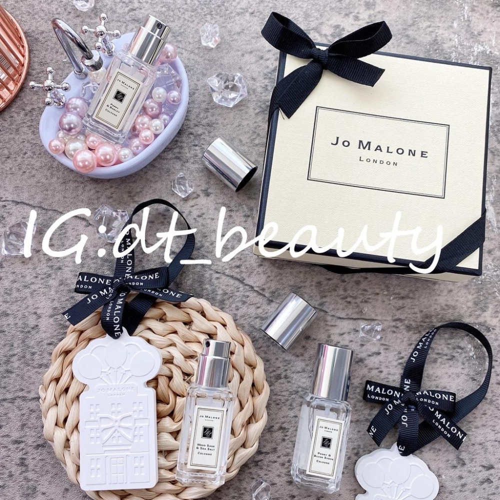 Jo Malone 香水禮盒 緞帶 香水 組合 薰衣草 白樺樹 紫藤 小蒼蘭 鼠尾草 藍風鈴 青檸羅勒 jomalone-細節圖3