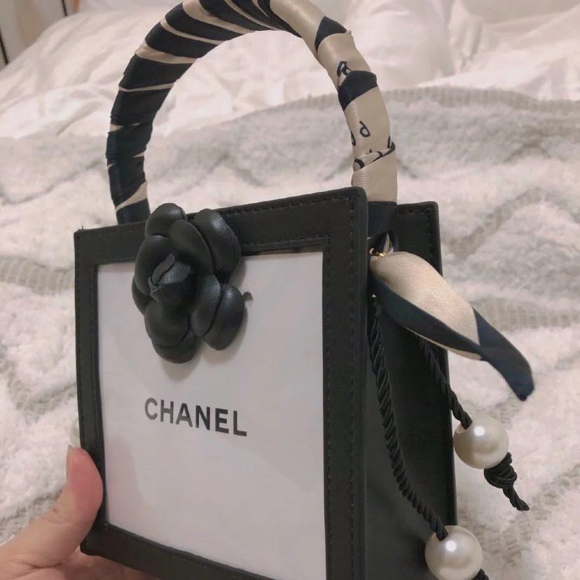 Chanel 香奈兒 紙袋 彩妝紙袋 精品專櫃紙袋 包包紙袋 袋子 名牌紙袋 正品 飾品紙袋 精品袋 禮物袋 束口袋-細節圖4