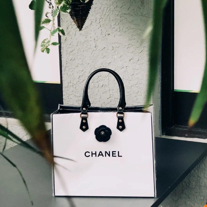 Chanel 香奈兒 超大紙袋 精品專櫃紙袋 包包紙袋 名牌紙袋 正品 紙袋 禮物袋 購物袋 手提袋-細節圖3