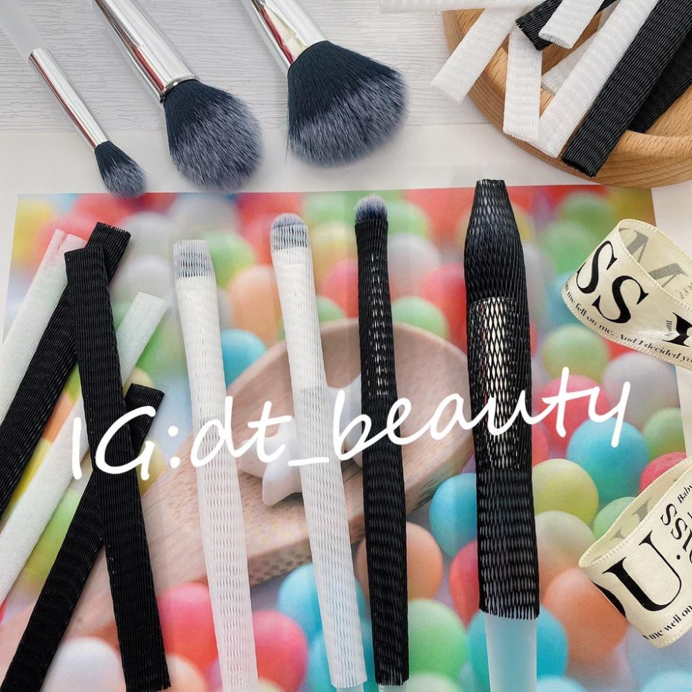 刷具專用保護套 化妝刷網套 刷具保護套 美容工具 保護套 防塵刷具套 網套 刷具收納網套 刷具網 刷具套-細節圖2