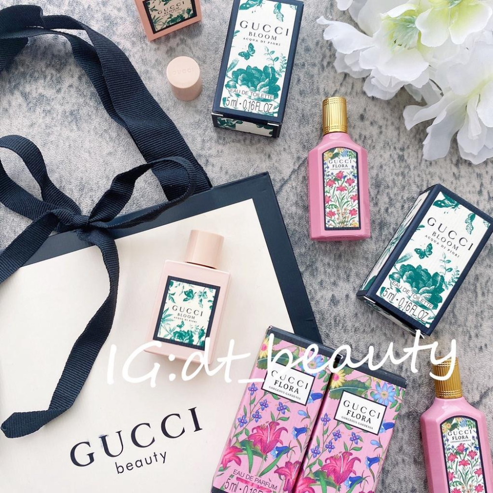 Gucci Flora 華麗梔子花 女性淡香水 5ml 香水 女香 男香 小香 花悅綠漾女性香水-細節圖2