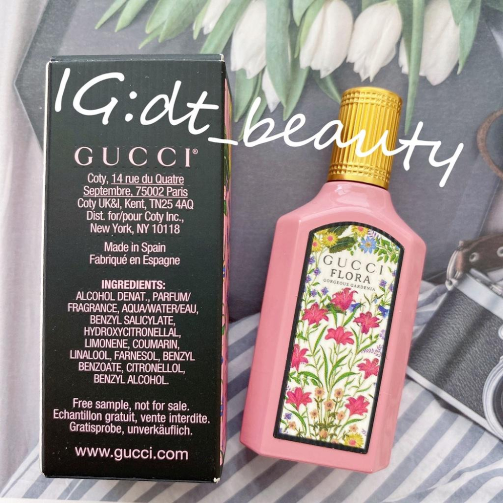 Gucci Flora 華麗梔子花 女性淡香水 5ml 香水 女香 男香 小香 花悅綠漾女性香水-細節圖7