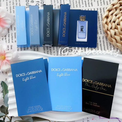 Dolce gabbana 杜嘉班納 light blue 男香 女香 1.5ml 香水 針管 試香