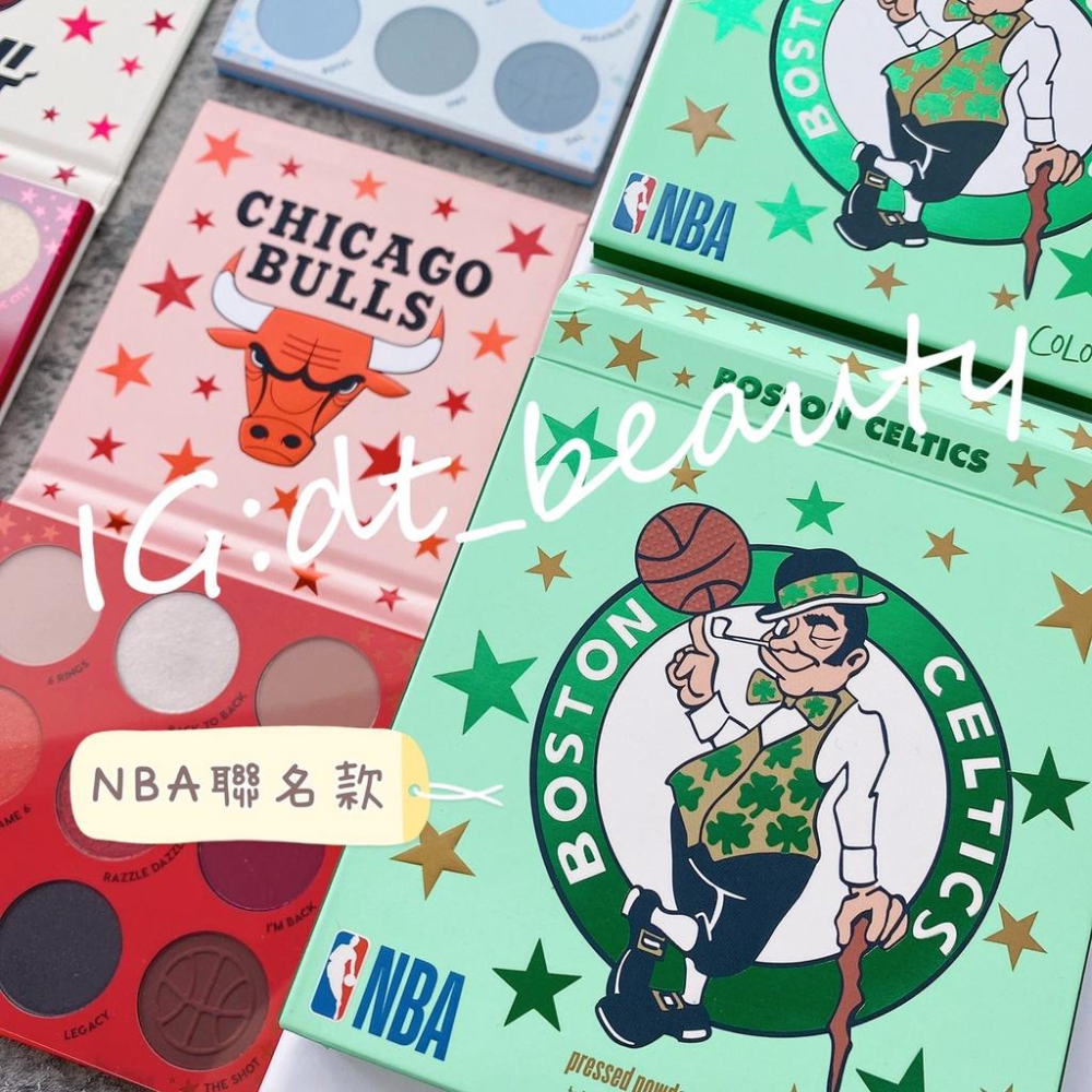 Colourpop NBA 聯名款 眼影盤 達拉斯小牛 邁阿密熱火 洛杉磯湖人 芝加哥公牛 波士頓塞爾提克 金州勇士-細節圖4