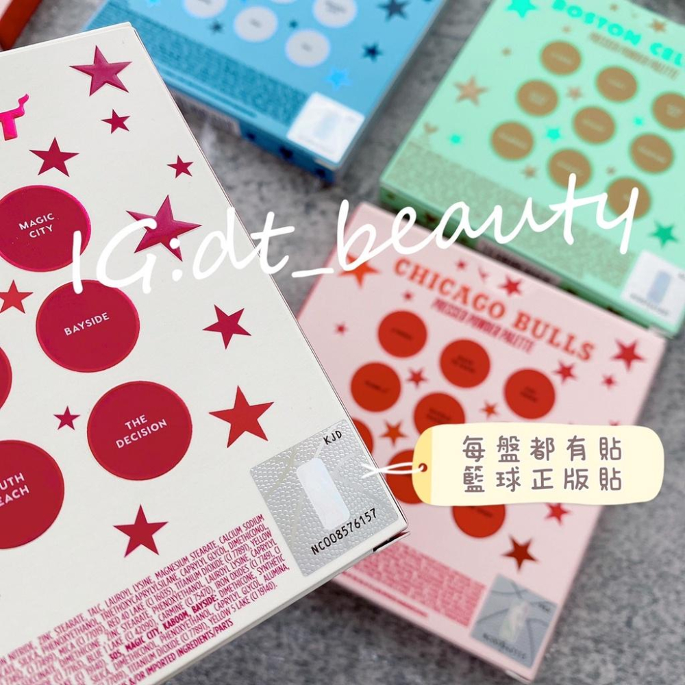 Colourpop NBA 聯名款 眼影盤 達拉斯小牛 邁阿密熱火 洛杉磯湖人 芝加哥公牛 波士頓塞爾提克 金州勇士-細節圖5