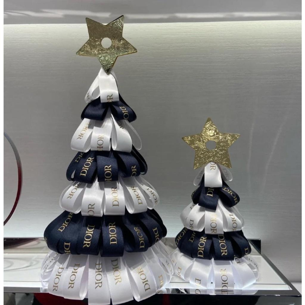 現貨 dior 精品 紙袋 精品櫃紙袋 專櫃紙袋 dior紙袋 dior 手提袋 緞帶 精品櫃 白金紙袋 聖誕紙袋-細節圖4