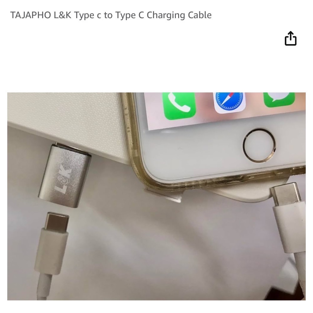 Tajapho L&K TypeC to TypeC 充電線-細節圖4