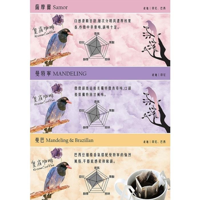 [Krone 皇雀]阿拉比卡濾掛式手沖咖啡｜５入組x2盒｜曼巴-細節圖3