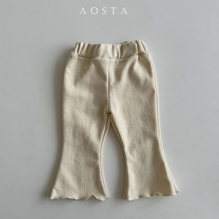 Aosta / 春‧捲邊素色喇叭褲-細節圖4