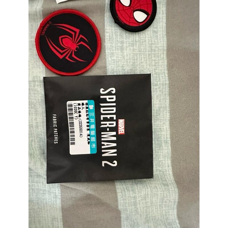 PS5 漫威 蜘蛛人2 跑車浪漫旅7 gt7 特典 布質徽章 臂章 電繡徽章 燙貼 掛繩-細節圖2