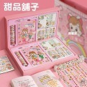 《台灣現貨》手帳本 手帳禮盒  磁扣本 筆記本 手帳貼紙 紙膠帶 手帳素材 筆刀  筆記本 阿卡醬手帳禮盒  優優小舖-規格圖11