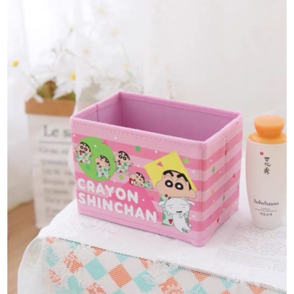 蠟筆小新桌面收納盒 整理盒 可折疊收納盒-規格圖1