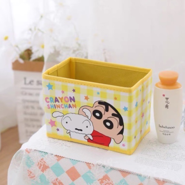 蠟筆小新桌面收納盒 整理盒 可折疊收納盒-規格圖1