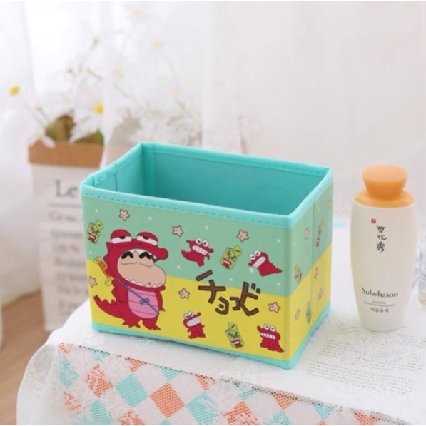 蠟筆小新桌面收納盒 整理盒 可折疊收納盒-規格圖1