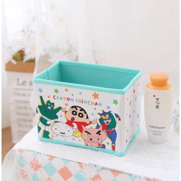 蠟筆小新桌面收納盒 整理盒 可折疊收納盒-規格圖1