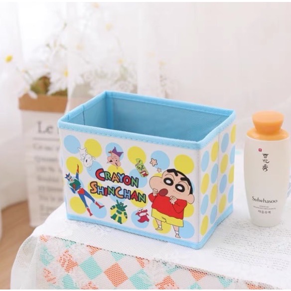 蠟筆小新桌面收納盒 整理盒 可折疊收納盒-規格圖1