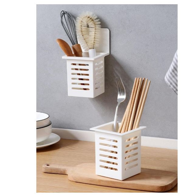免打孔 可拆卸清洗 筷子餐具收納盒 瀝水籃 可刷洗-細節圖4