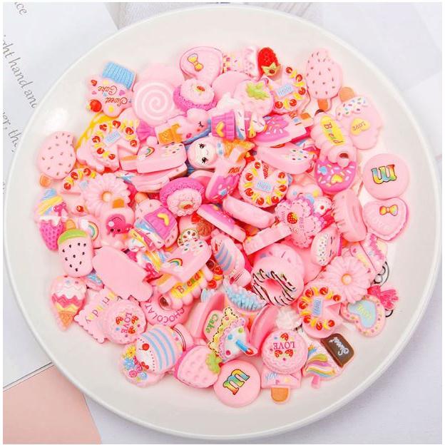 手機殼飾品配件  奶油膠配件 多款造型【材料配件】咕卡 咕盤 咕卡裝飾 材料貼片 樹脂配件 手工  奶油膠材料包 卡通-細節圖3