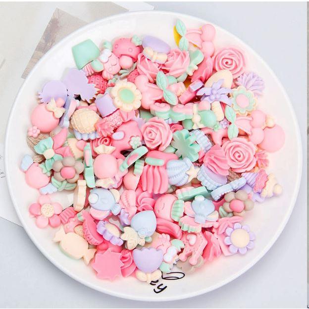 手機殼飾品配件  奶油膠配件 多款造型【材料配件】咕卡 咕盤 咕卡裝飾 材料貼片 樹脂配件 手工  奶油膠材料包 卡通-細節圖5