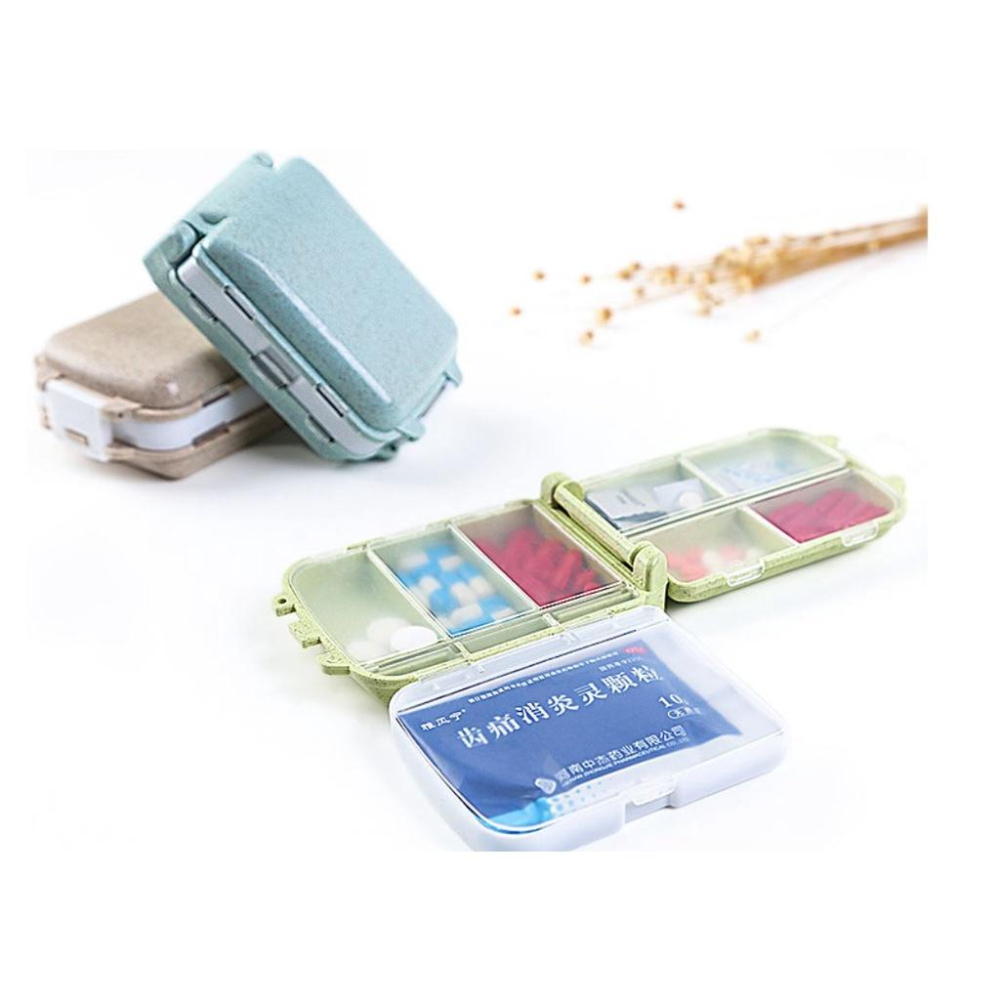 多功能收納盒 旅行塑膠小藥盒 一周七格藥盒  可降解 藥盒 便攜式 隨身迷你藥盒 出外攜帶-細節圖4