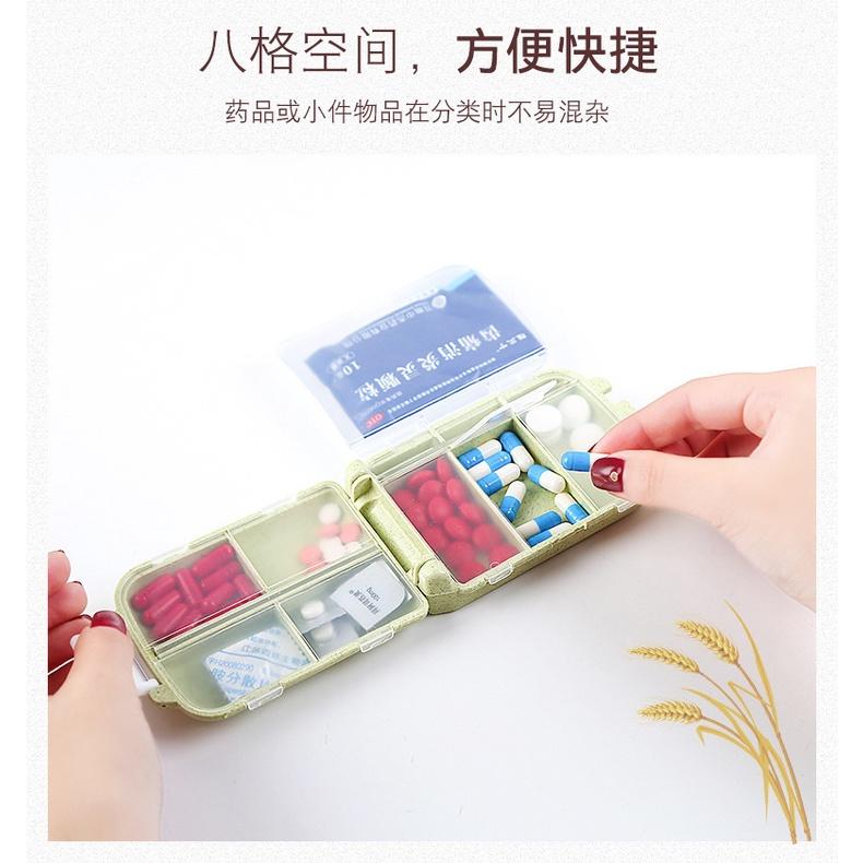 多功能收納盒 旅行塑膠小藥盒 一周七格藥盒  可降解 藥盒 便攜式 隨身迷你藥盒 出外攜帶-細節圖6