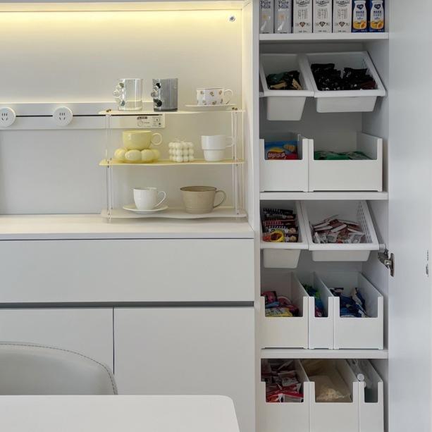 伸縮桿置物架 收納籃 置物架 掛籃 日式收納 浴室收納 櫥櫃收納 分層置物架 廚房收納 掛勾收納-細節圖2