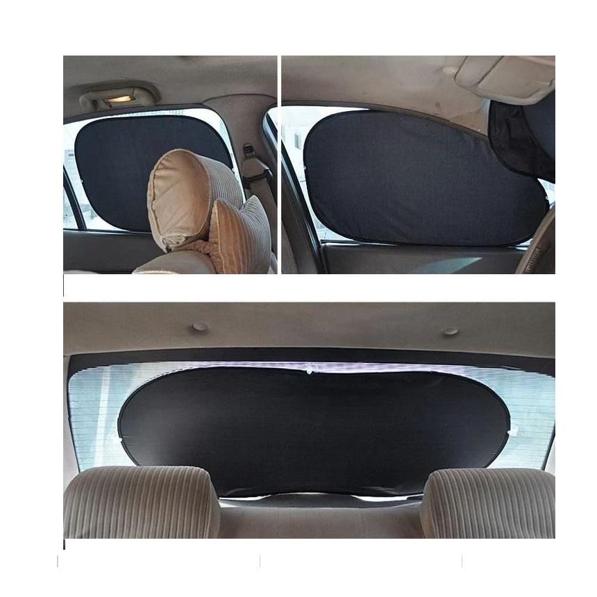 遮陽擋全新款車用六件套 防曬隔熱 汽車遮陽組 遮陽板 隔熱   防曬隔熱六件組遮陽窗簾 遮陽擋 遮陽簾塗銀-細節圖3