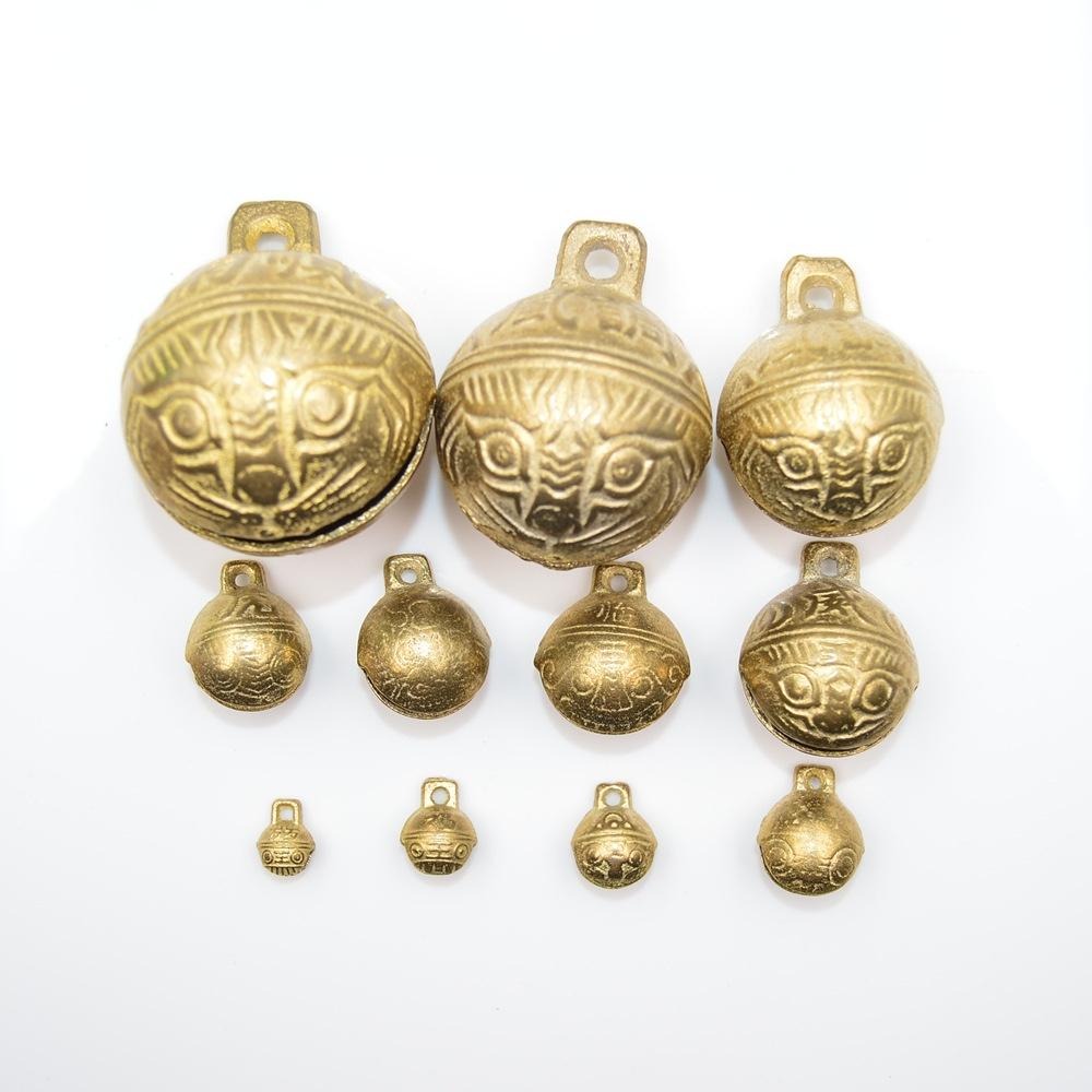 化五黃煞銅鈴 虎頭鈴鐺   寵物鈴鐺吊飾 掛飾門鈴 保平安 風水開運吉祥物 辟邪化煞鎮宅護身  廟會 抬轎鈴小孩腳鈴手鈴-細節圖4