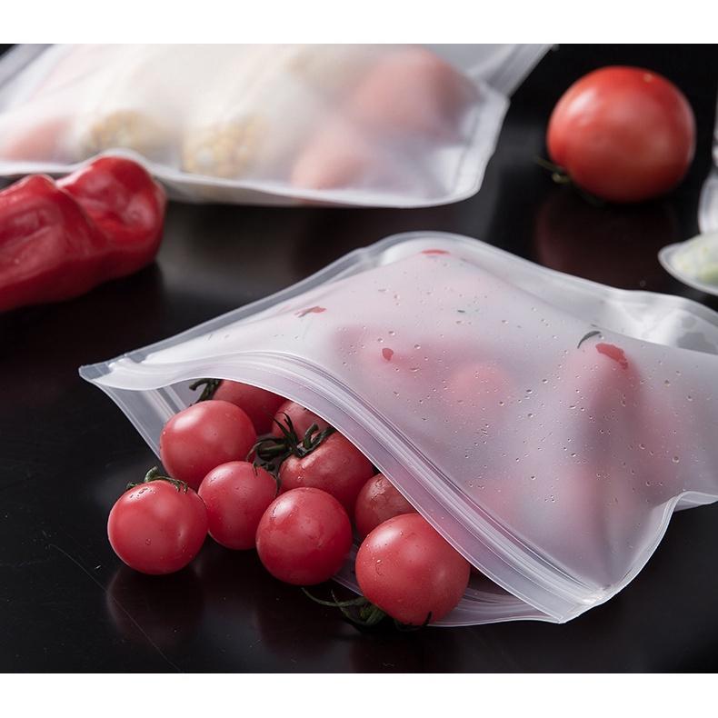 保鮮袋 EVA食品保鲜袋 水果蔬菜 食物密封袋 食物保鮮袋 冷藏 冷凍 食品收納 蔬果 密封袋 夾鏈袋可重複使用-細節圖2