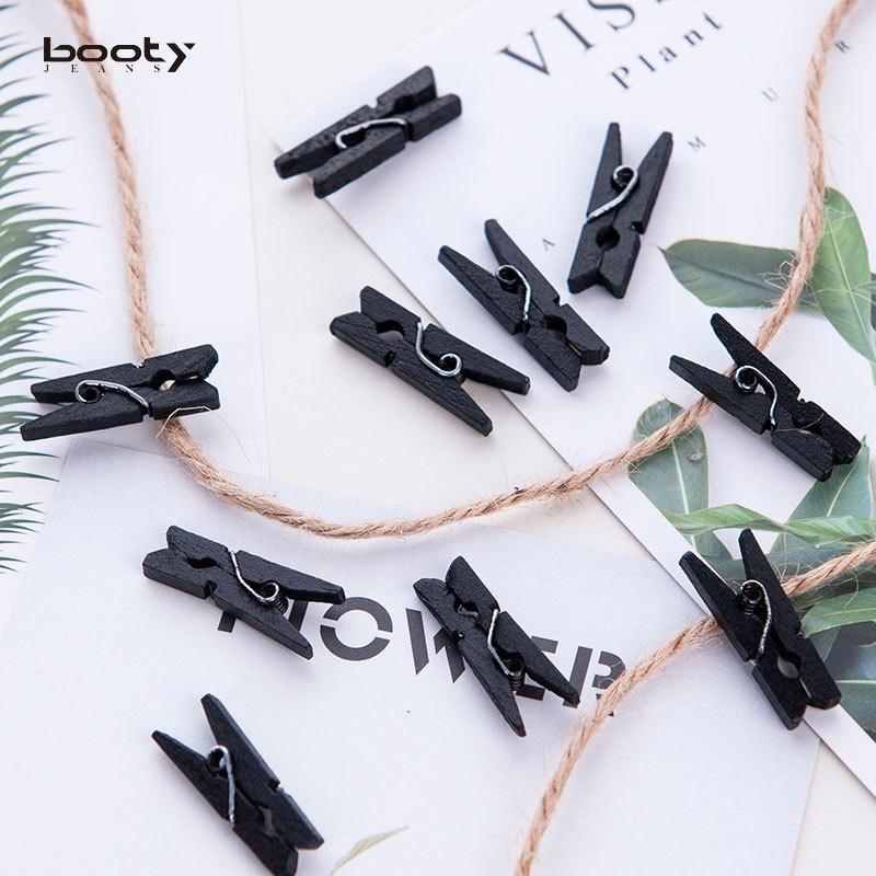 彩色相片夾子10入賣 隨手夾~菜盤夾~許願夾~MEMO夾~文件夾  木夾子小夾子 相片裝飾照夾-細節圖4