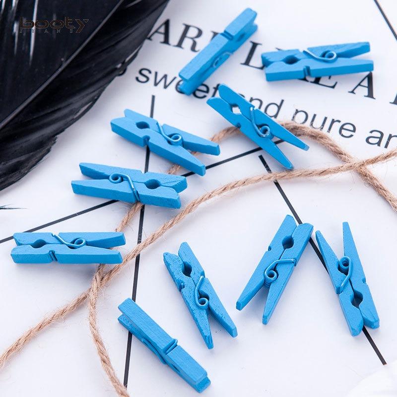 彩色相片夾子10入賣 隨手夾~菜盤夾~許願夾~MEMO夾~文件夾  木夾子小夾子 相片裝飾照夾-細節圖6