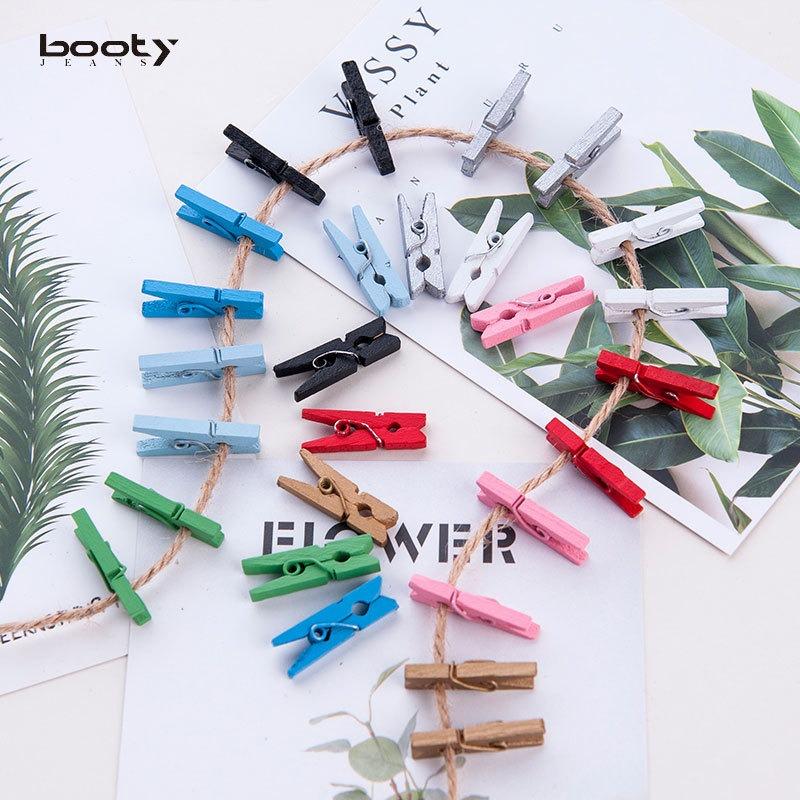 彩色相片夾子10入賣 隨手夾~菜盤夾~許願夾~MEMO夾~文件夾  木夾子小夾子 相片裝飾照夾-細節圖7