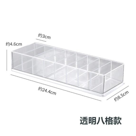 韓國透明抽屜式整理盒 帶蓋7格桌面收納盒  數據線耳機 分隔收納盒 塑料多功能 分格儲物盒子-細節圖9