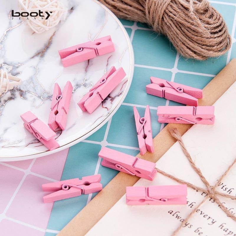 彩色小木夾 相片夾 裝飾夾 夾子 彈力夾 開口夾 線夾 防風彈力夾 木頭夾 木質夾 小夾子 木夾 文具夾-細節圖5